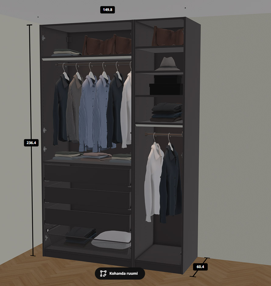 Сборка и установка шкафа IKEA PAX